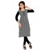 Triveni Classy Black Colored Printed Blended Cotton Kurti